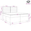 Boxmadras med topmadras Cremefarvet 200 x 200 cm Stof