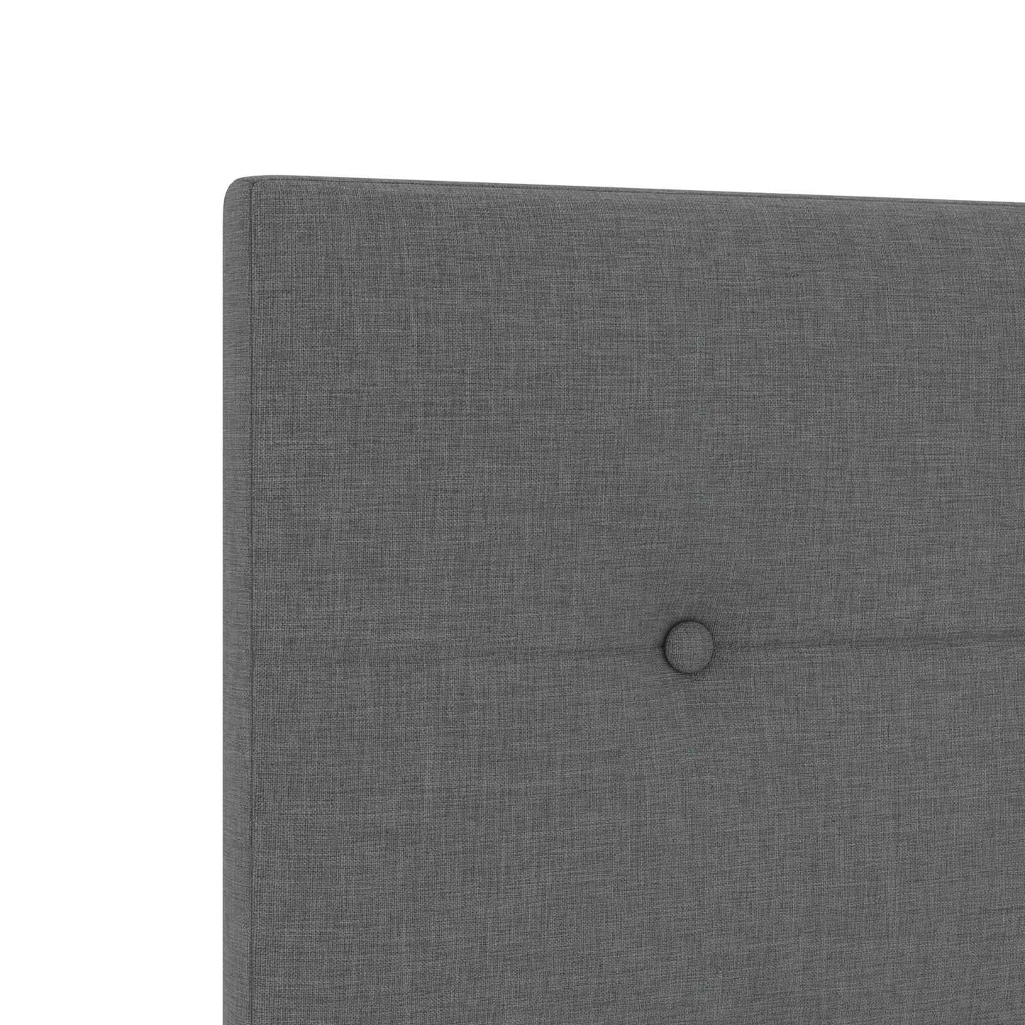 Boxmadras med topmadras Mørkegrå 200 x 200 cm Stof