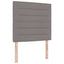 Boxmadras med topmadras Gråbrun 120 x 190 cm Stof