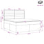 Boxmadras med topmadras Cremefarvet 140 x 190 cm Stof