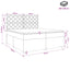 Boxmadras med topmadras Mørk Brun 200 x 200 cm Stof