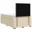 Boxmadras med topmadras Cremefarvet 120 x 200 cm Stof