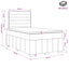 Boxmadras med topmadras Cremefarvet 120 x 200 cm Stof