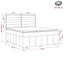 Boxmadras med topmadras Cremefarvet 140 x 190 cm Stof