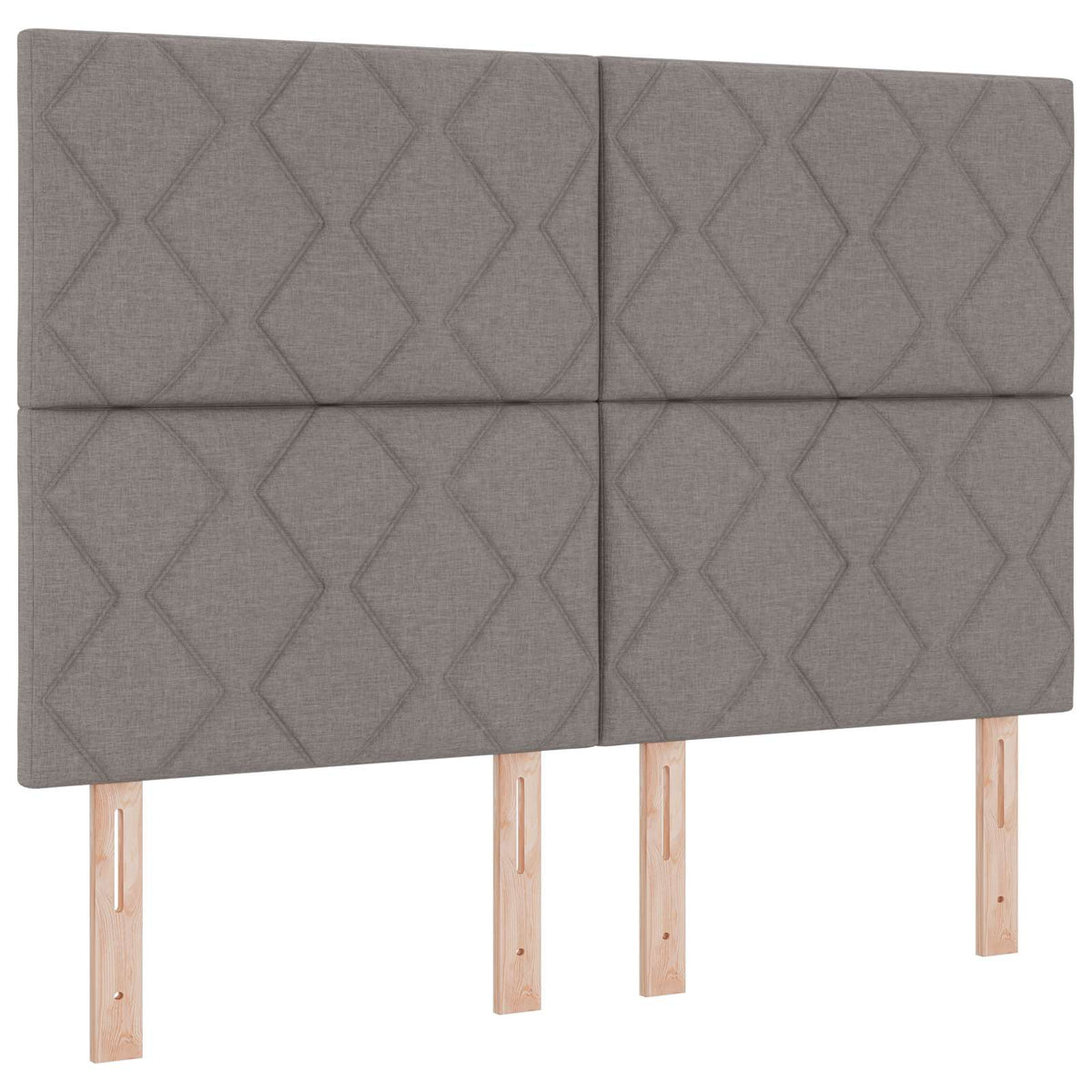 Boxmadras med topmadras Gråbrun 140 x 190 cm Stof