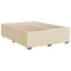 Boxmadras med topmadras Cremefarvet 140 x 200 cm Stof