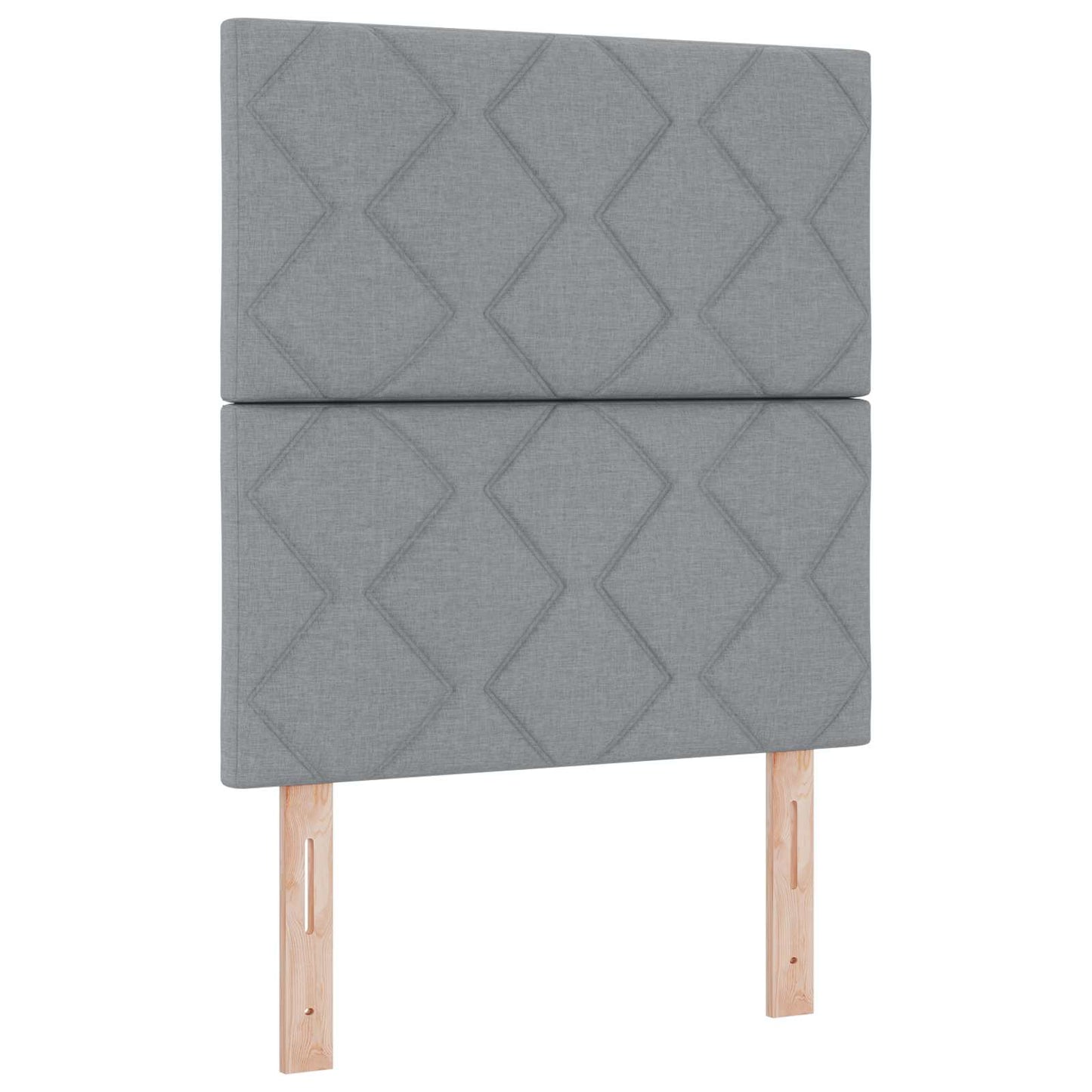 Boxmadras med topmadras Lysegrå 100 x 200 cm Stof