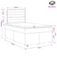 Boxmadras med topmadras Cremefarvet 120 x 190 cm Stof