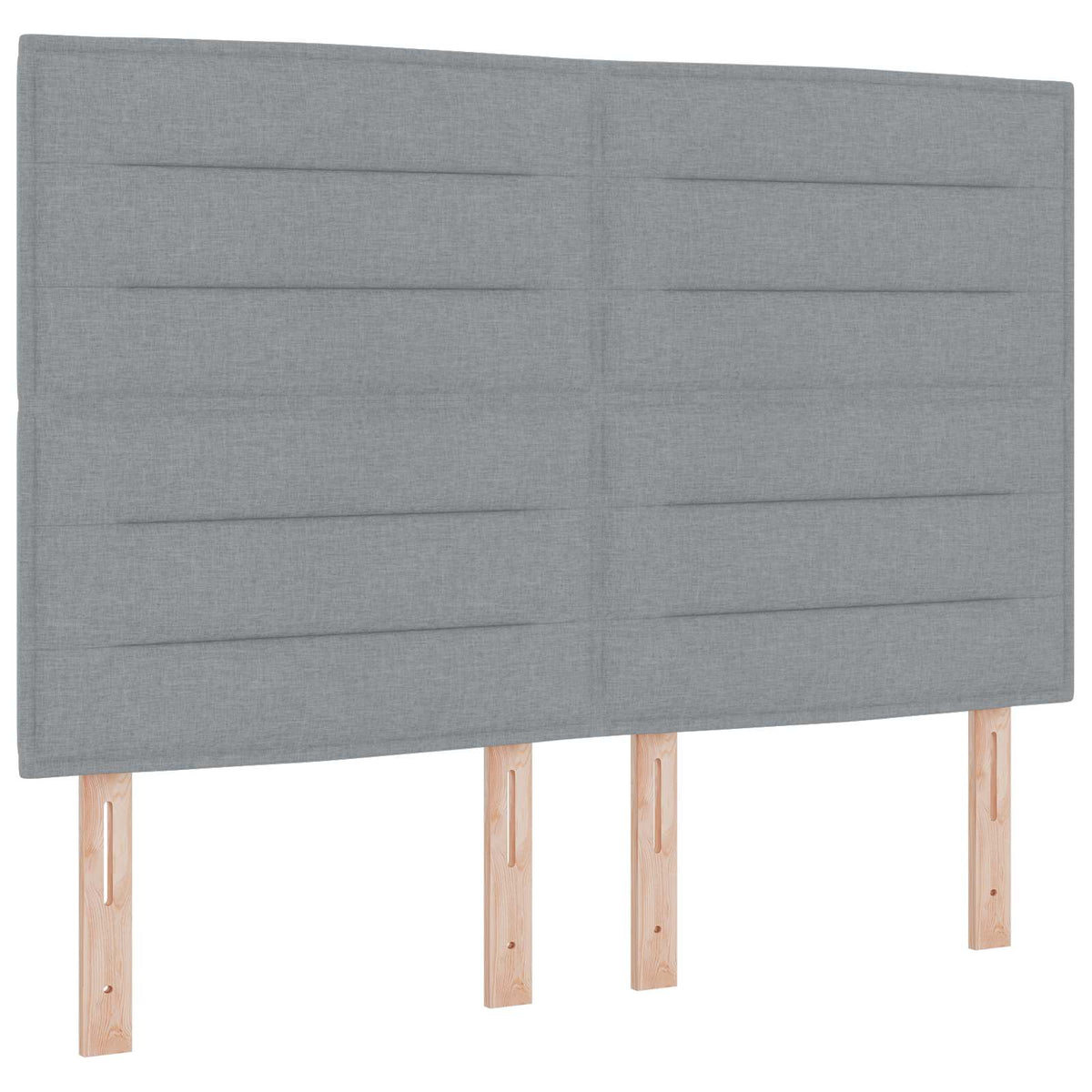 Boxmadras med topmadras Lysegrå 140 x 200 cm Stof