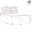Boxmadras med topmadras Cremefarvet 160 x 200 cm Stof