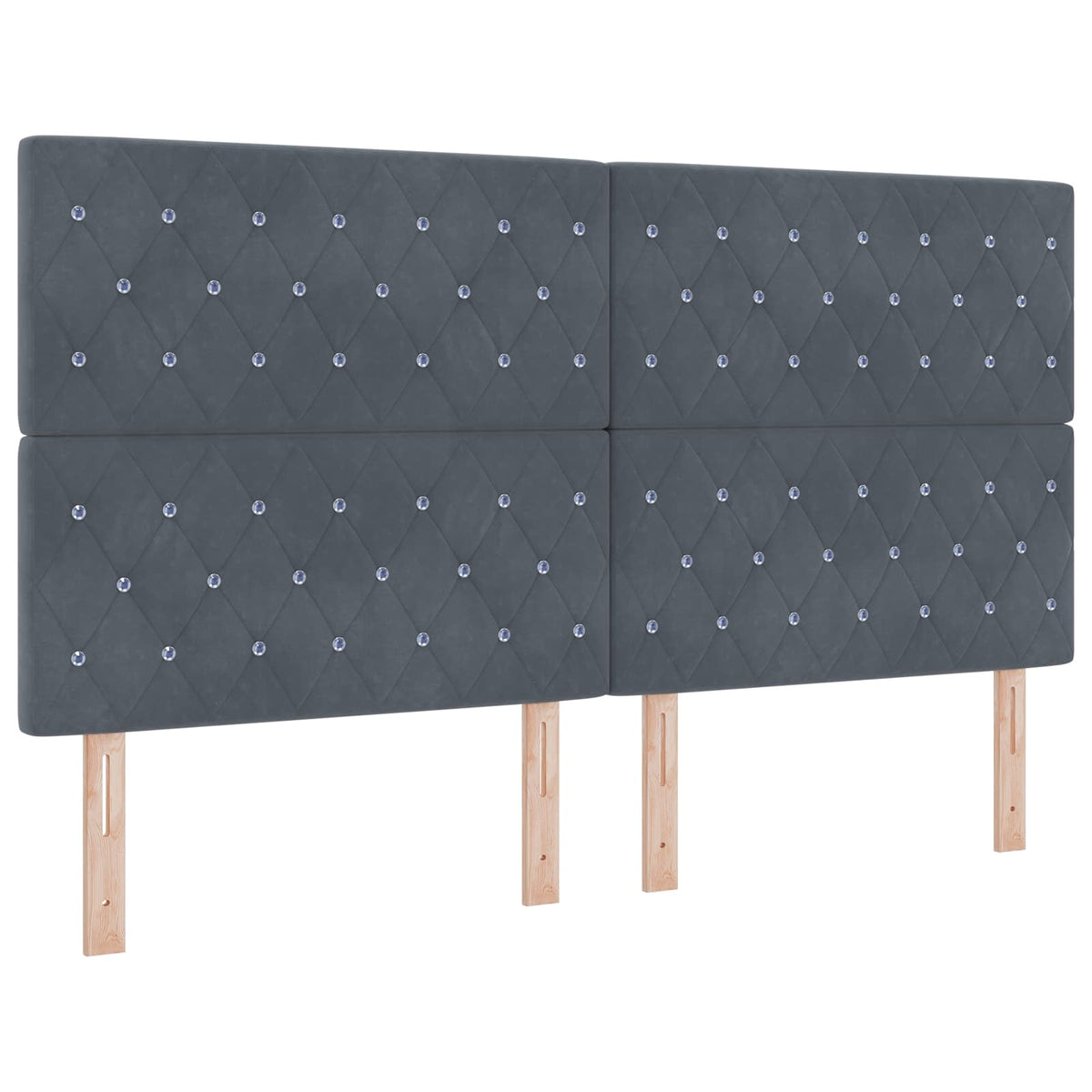 Boxmadras med topmadras Mørkegrå 180 x 200 cm Fløjl