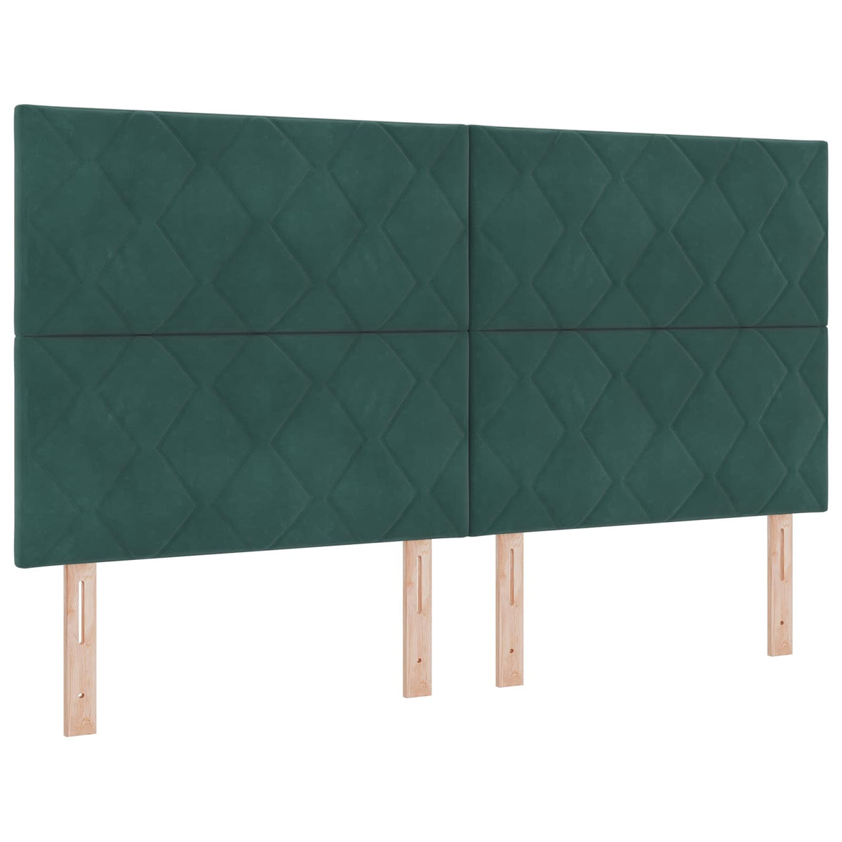 Boxmadras med topmadras Mørkegrøn 180 x 200 cm Fløjl