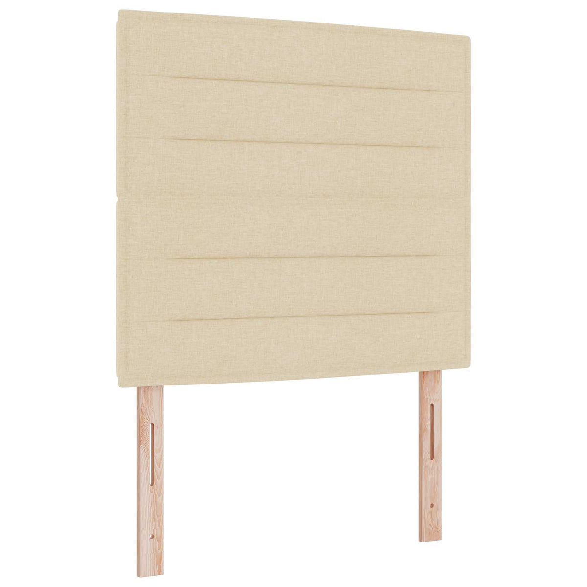 Boxmadras med topmadras Cremefarvet 80 x 200 cm Stof
