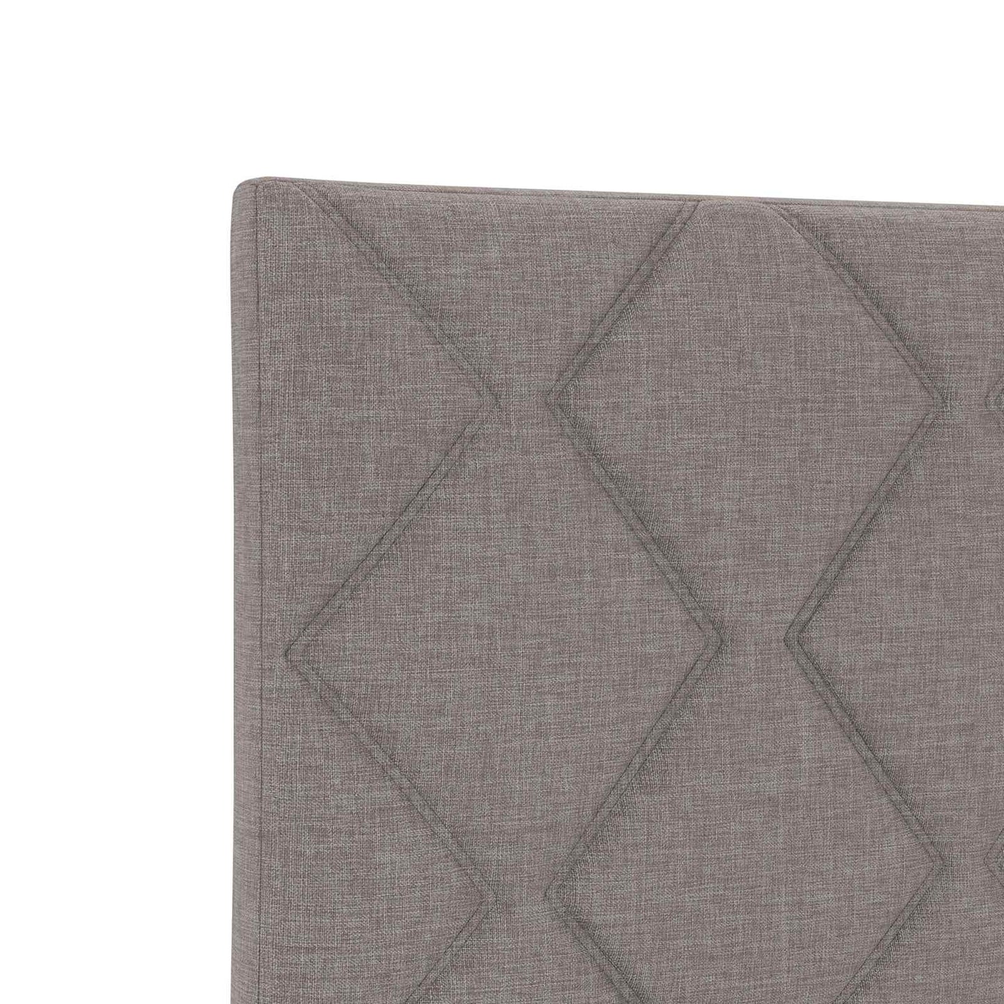 Boxmadras med topmadras Gråbrun 160 x 200 cm Stof