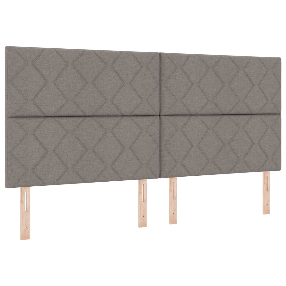 Boxmadras med topmadras Gråbrun 200 x 200 cm Stof