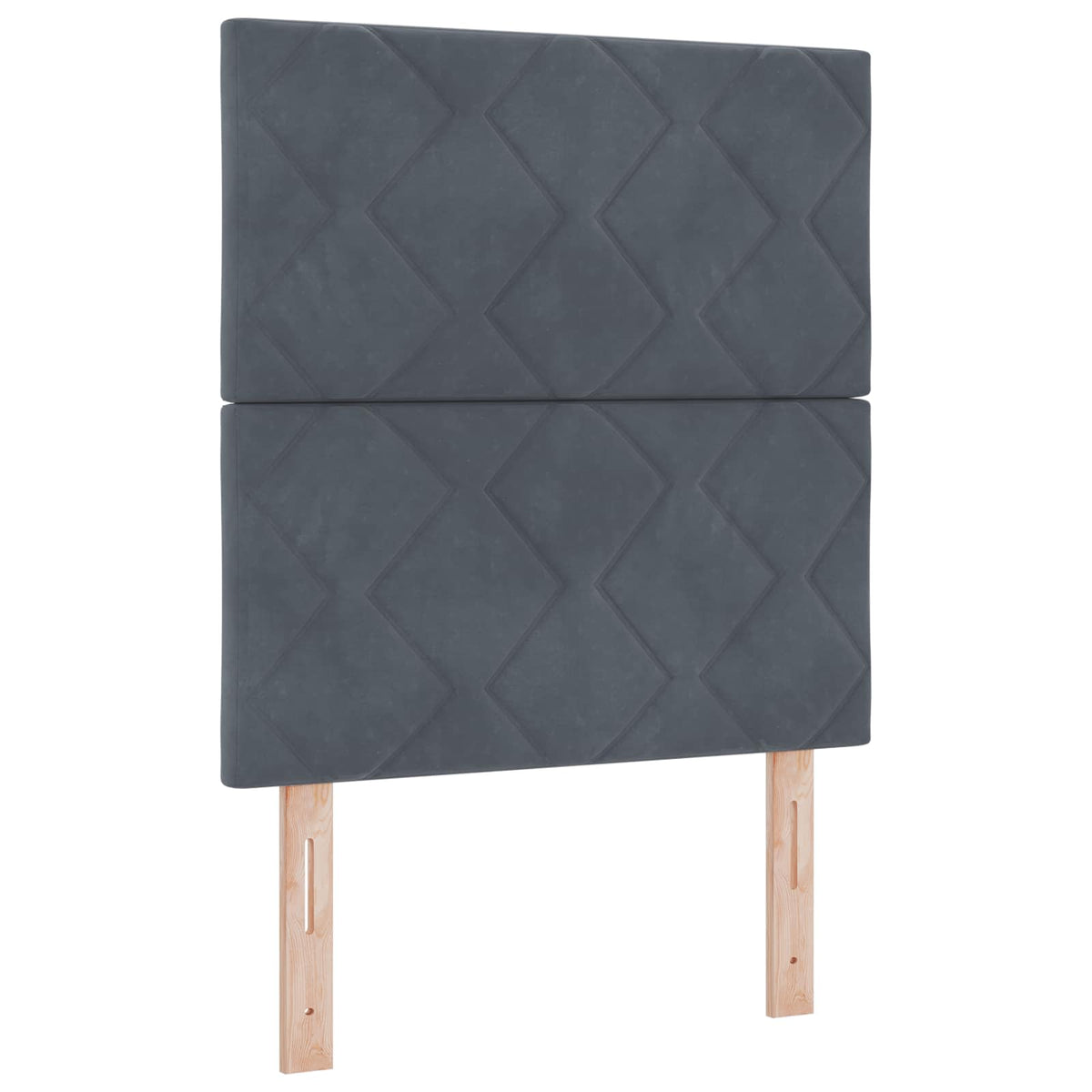 Boxmadras med topmadras Mørkegrå 80 x 200 cm Fløjl