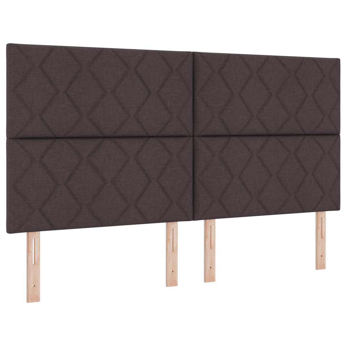 Boxmadras med topmadras Mørk Brun 180 x 200 cm Stof