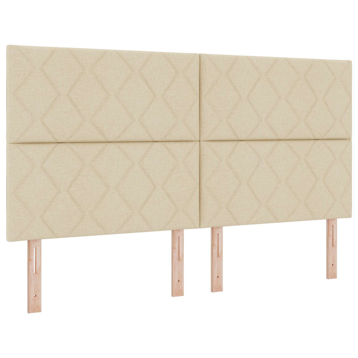 Boxmadras med topmadras Cremefarvet 180 x 200 cm Stof