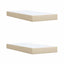 Ottoman seng med madras Cremefarvet 200 x 200 cm Stof