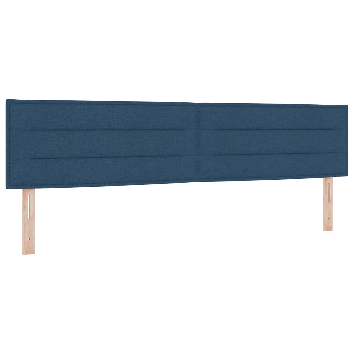 Ottoman seng med madras og LED Blå 200 x 200 cm Stof
