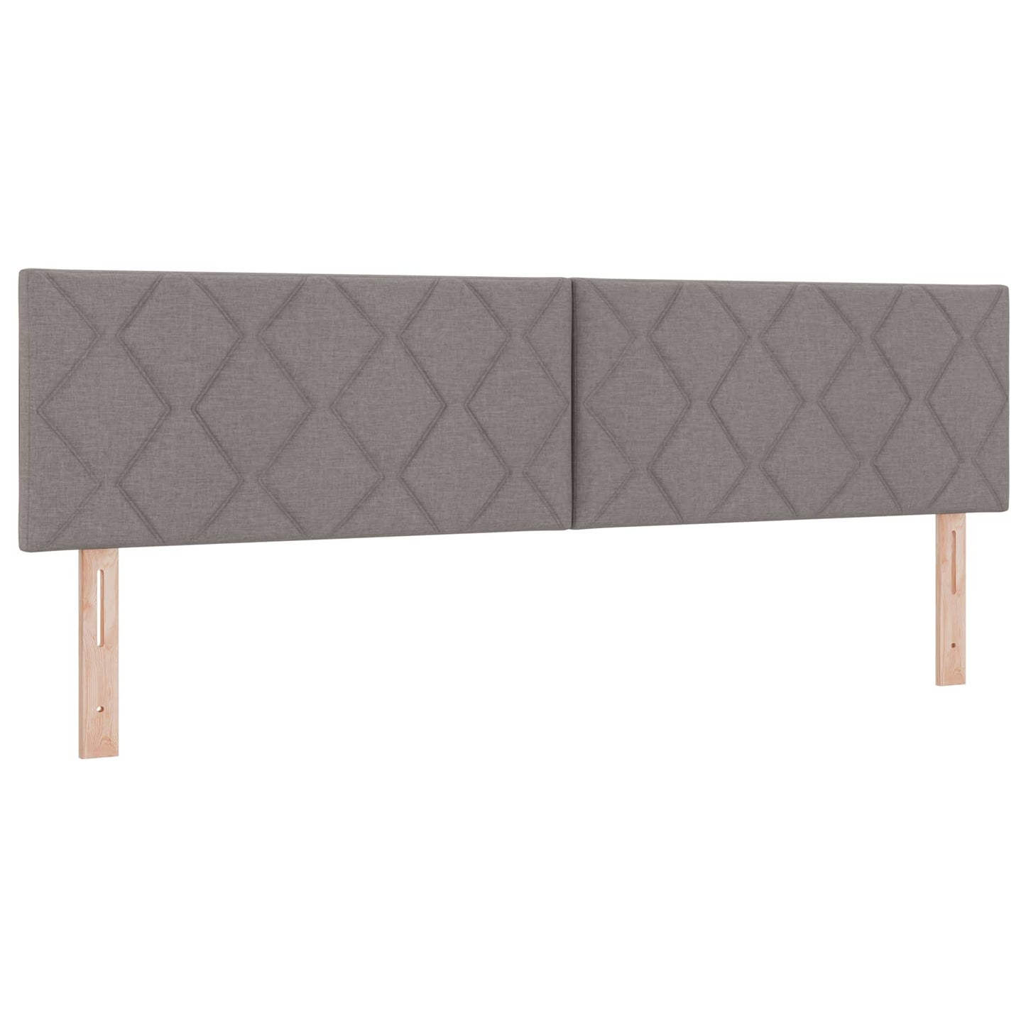 Ottoman seng med madras og LED Gråbrun 180 x 200 cm Stof
