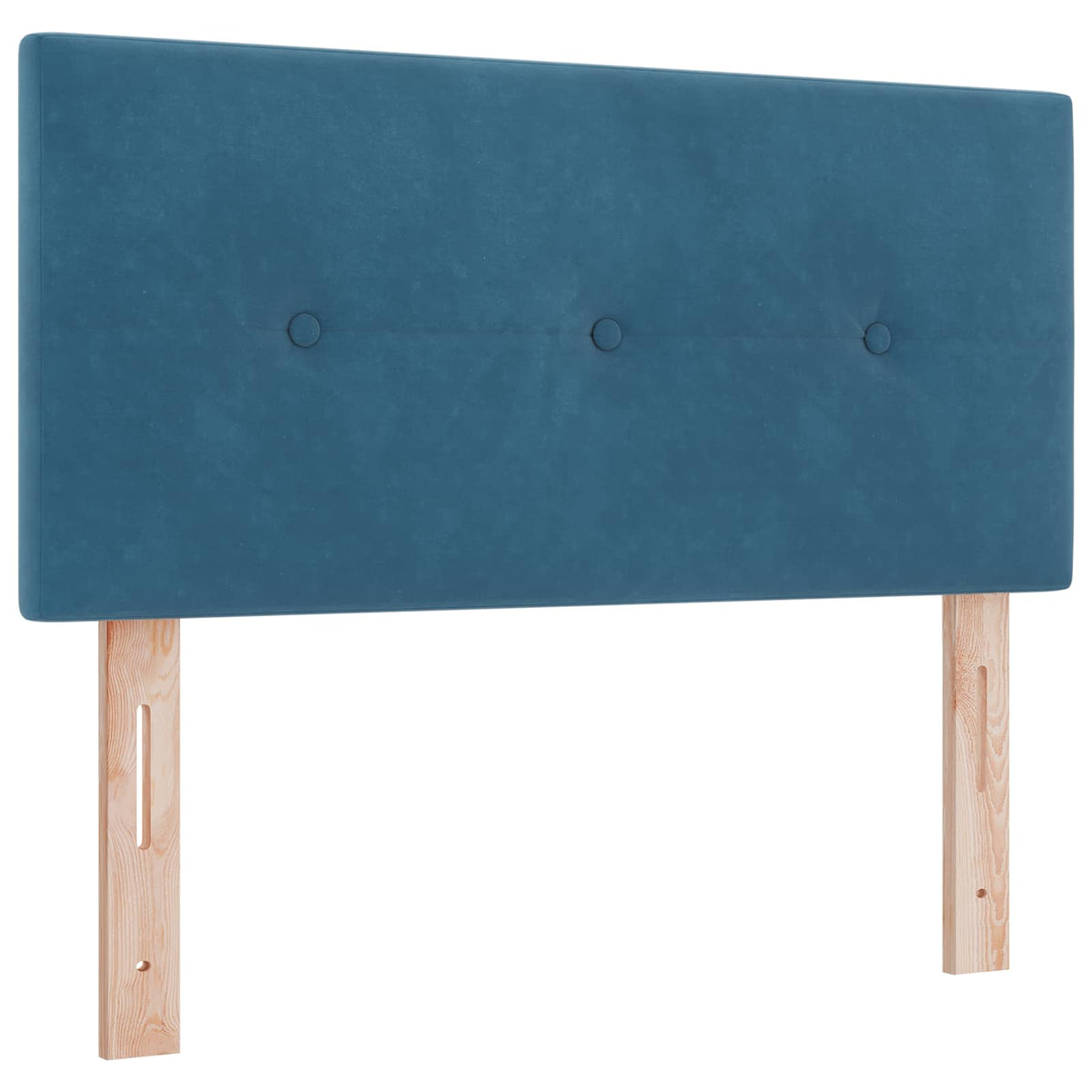 Ottoman seng med madras og LED Mørkeblå 120 x 200 cm Velour