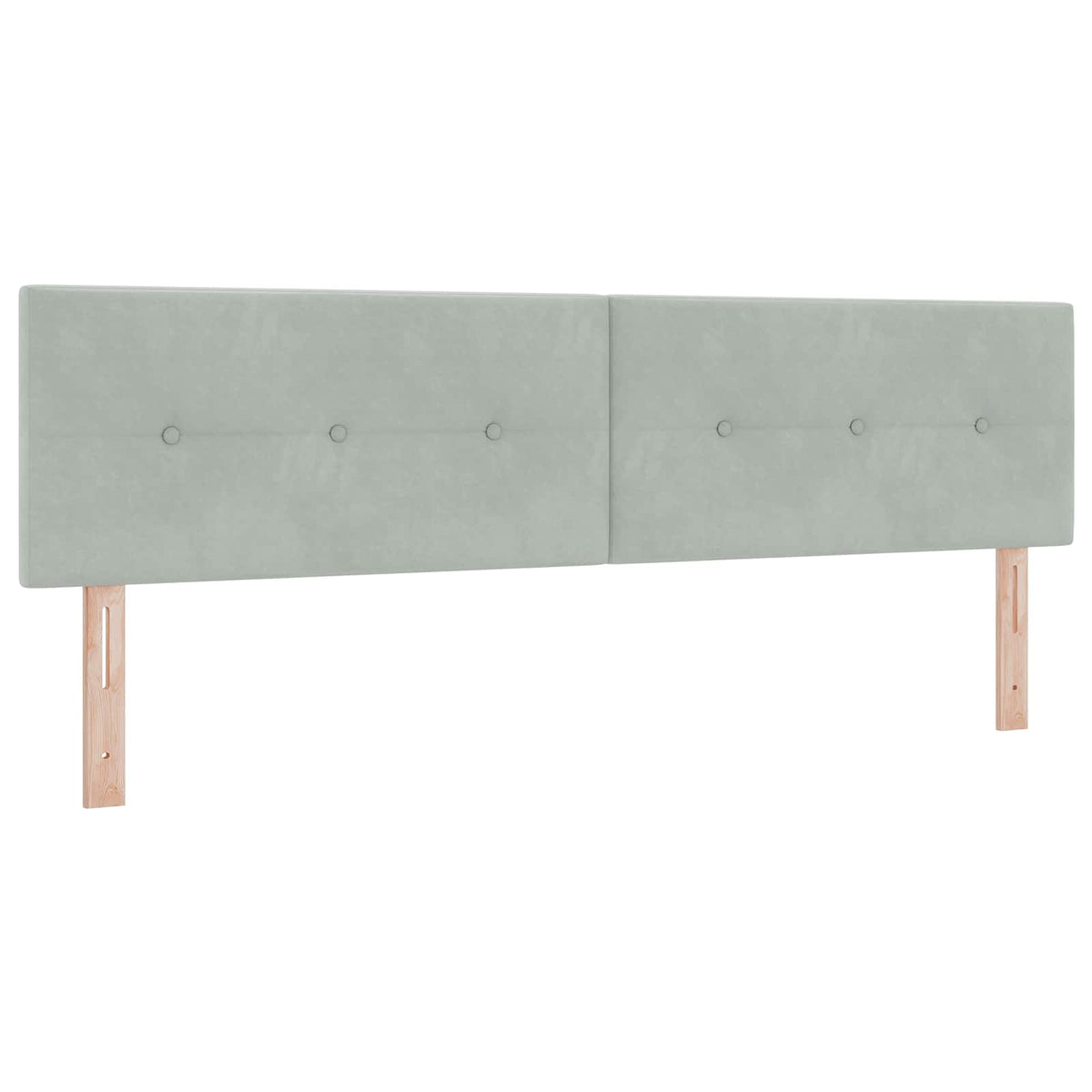 Ottoman seng med madras og LED Lysegrå 180 x 200 cm Velour