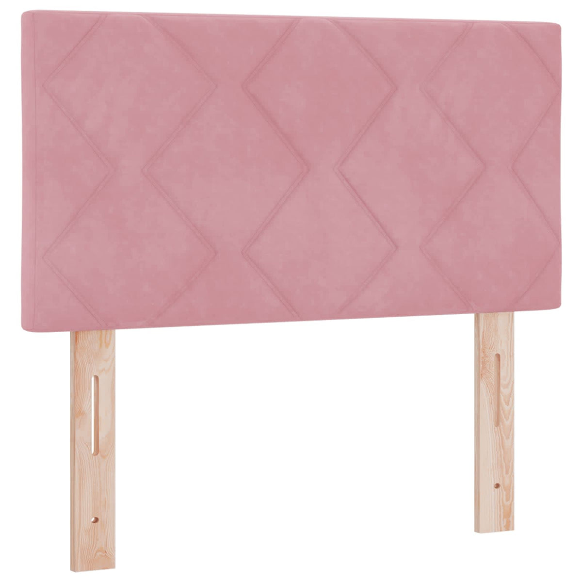 Ottoman seng med madras og LED Lyserød 80 x 200 cm Velour