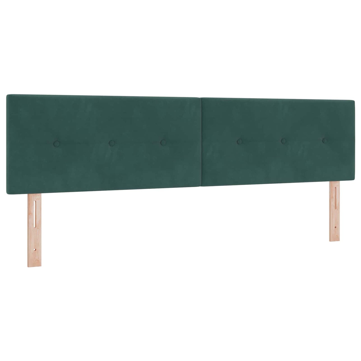 Ottoman seng med madras og LED Mørkegrøn 180 x 200 cm Velour