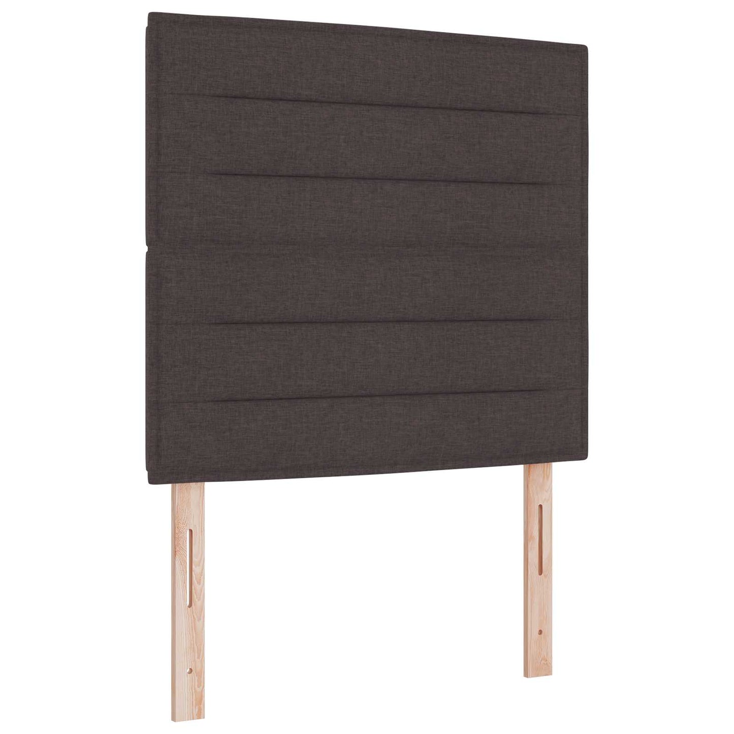 Ottoman seng med madras Mørk Brun 120 x 190 cm Stof