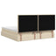 Ottoman seng med madras Cremefarvet 200 x 200 cm Stof