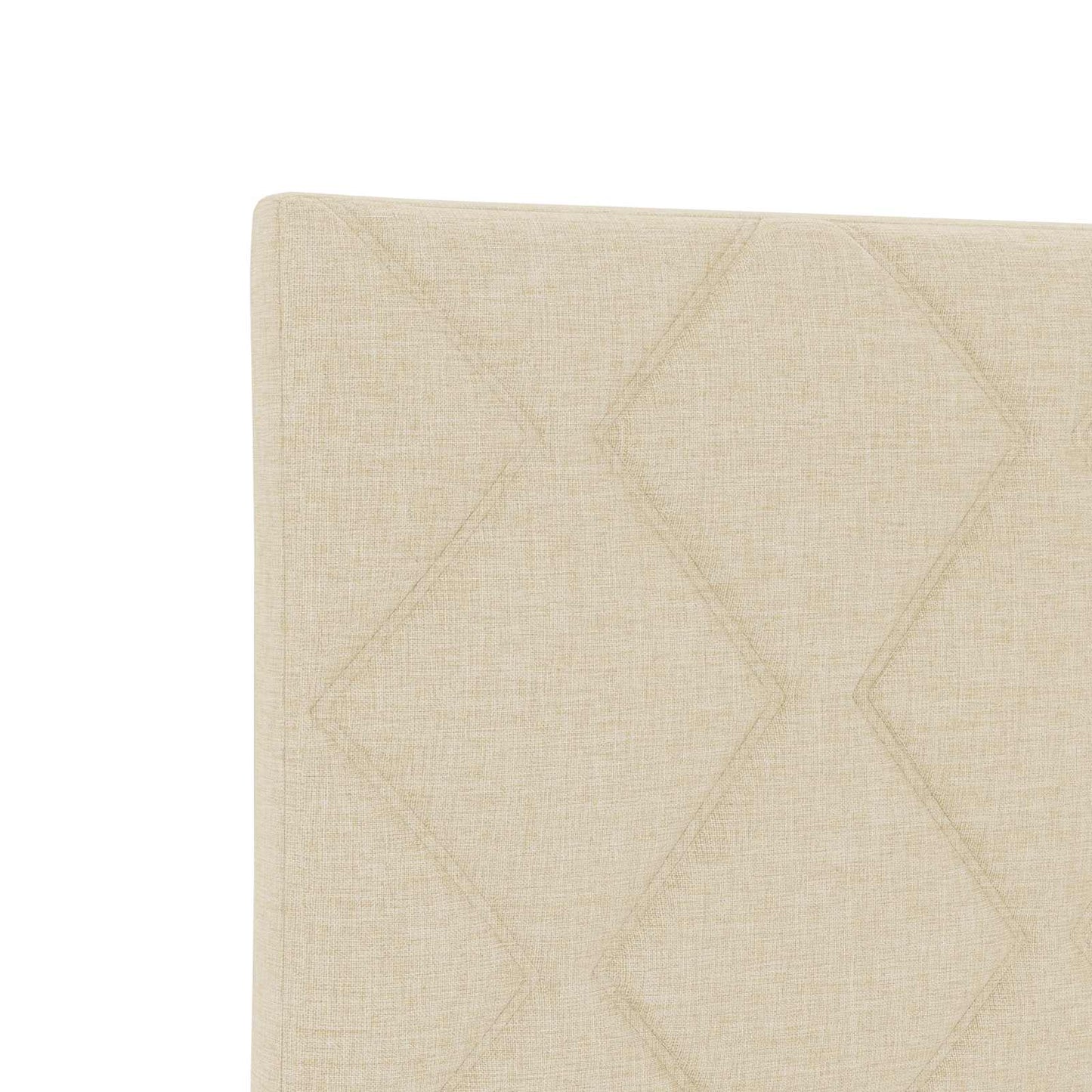 Ottoman seng med madras Cremefarvet 90 x 190 cm Stof