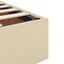 Ottoman seng med madras Cremefarvet 120 x 190 cm Stof