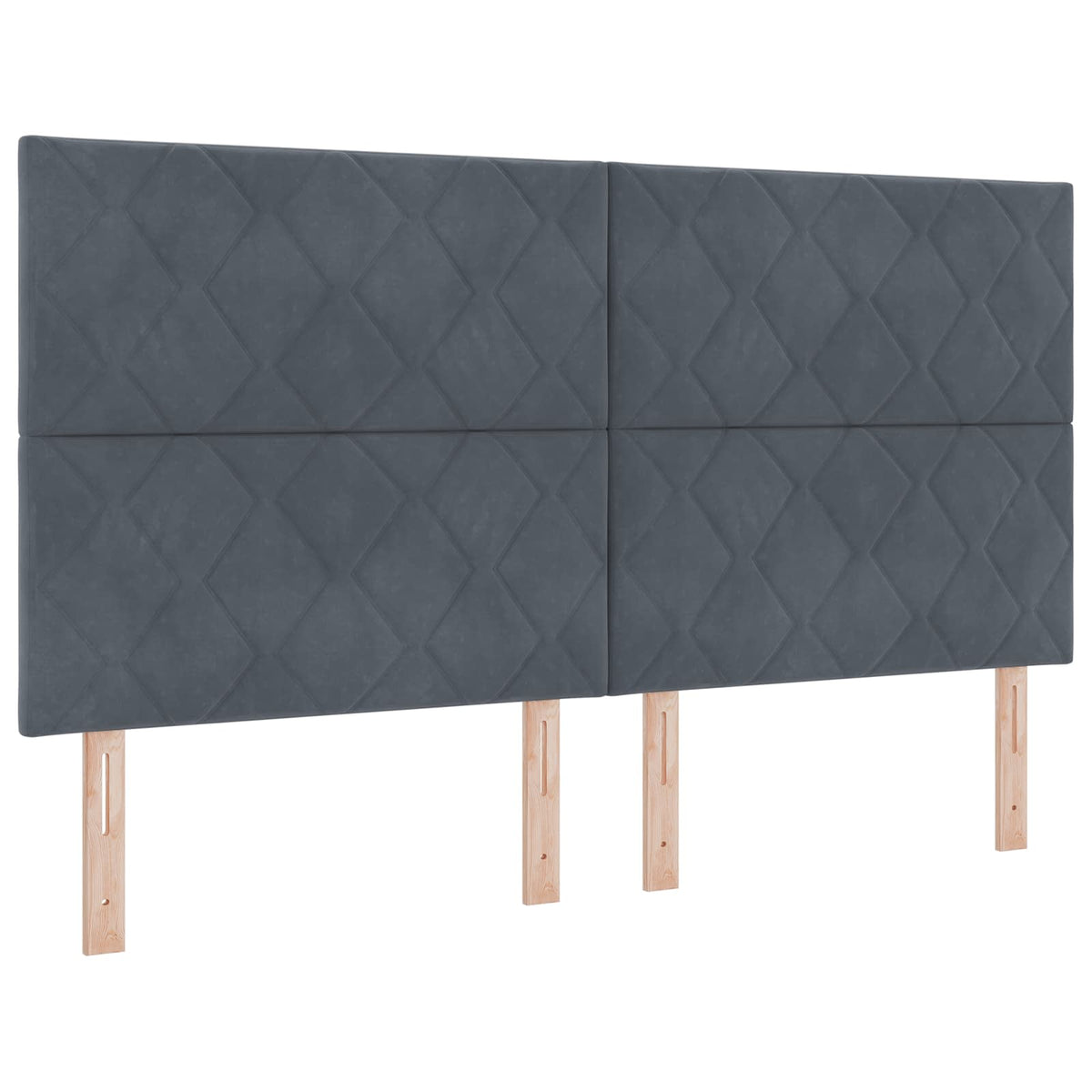 Ottoman seng med madras og LED Mørkegrå 180 x 200 cm Fløjl