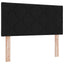 Seng med opbevaring og madras Sort 100 x 200 cm Fløjl
