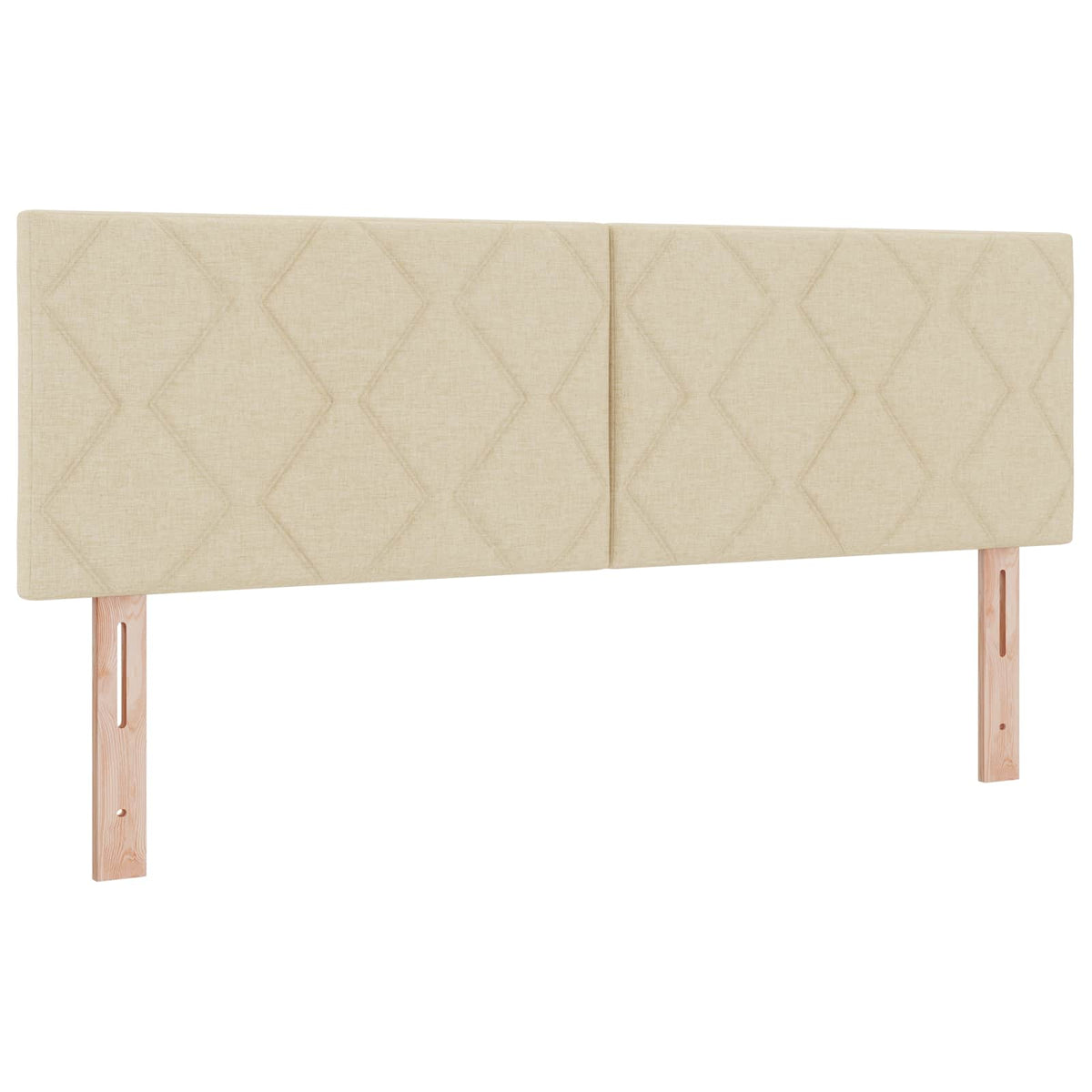 Seng med opbevaring og madras Cremefarvet 160 x 200 cm Fløjl