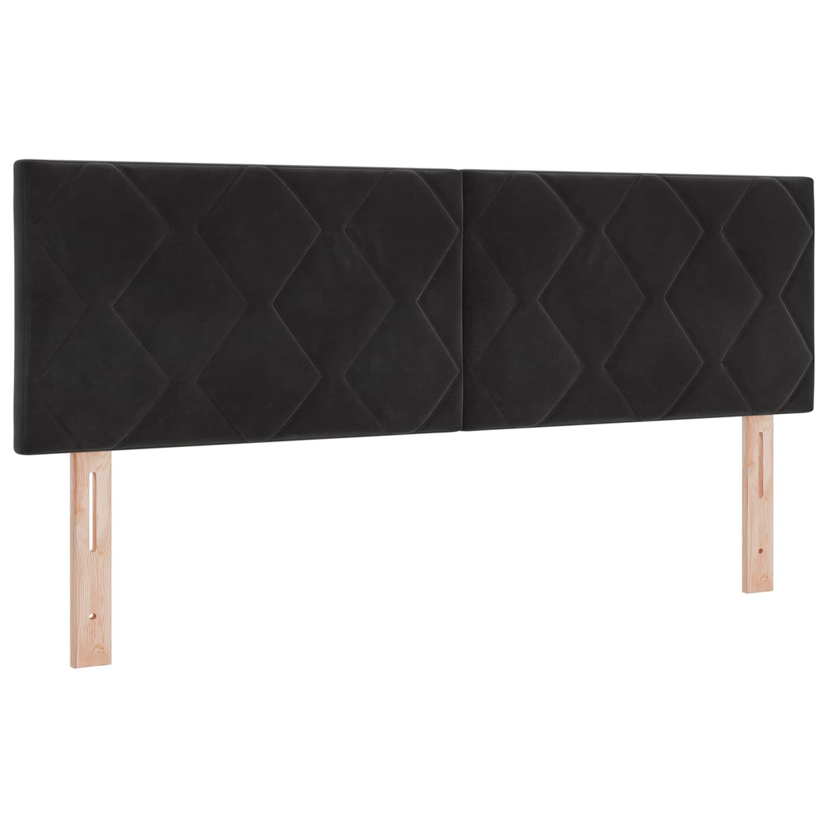 Opbevaringsseng med hovedgærde Sort 160 x 200 cm Fløjl