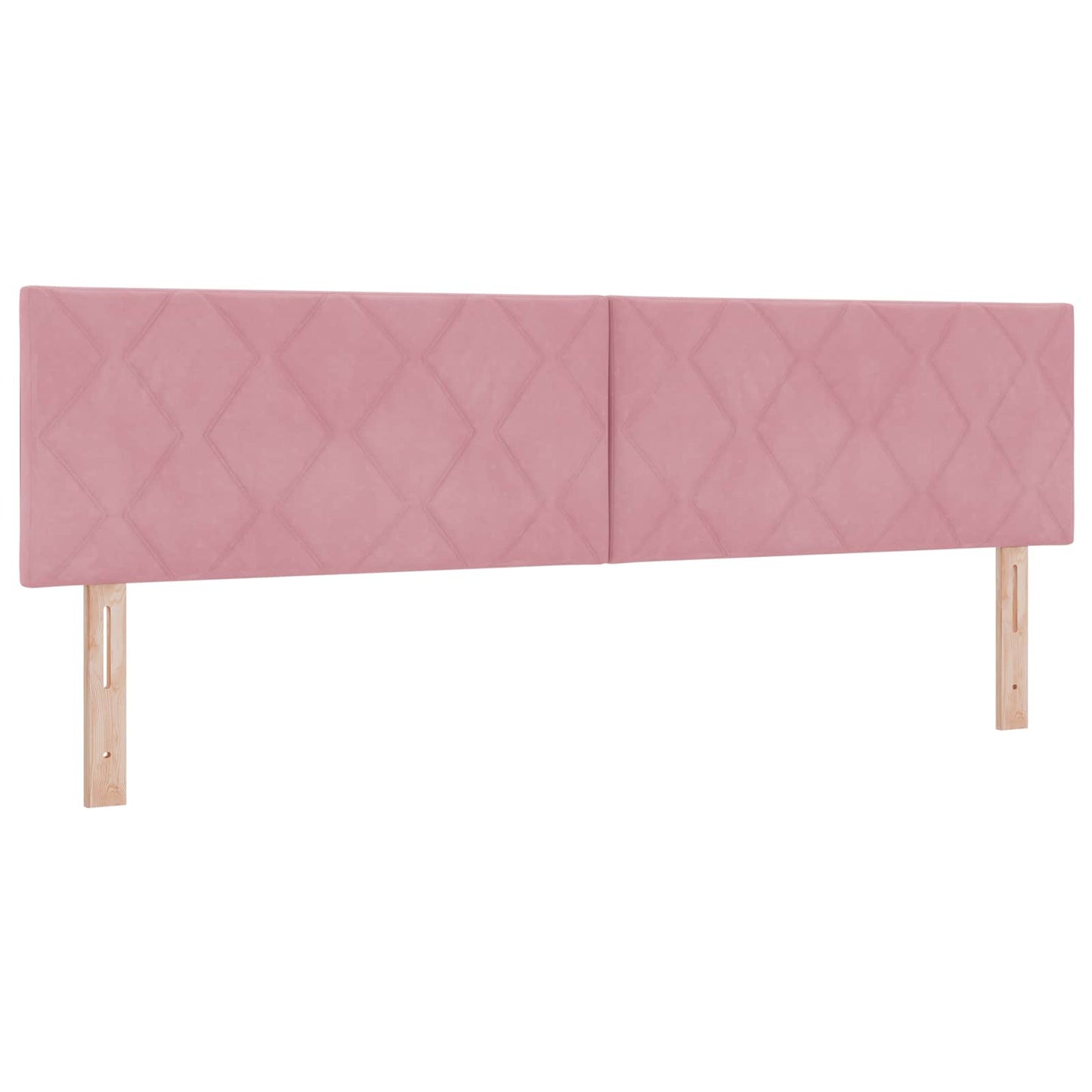 Opbevaringsseng med hovedgærde Lyserød 180 x 200 cm Fløjl