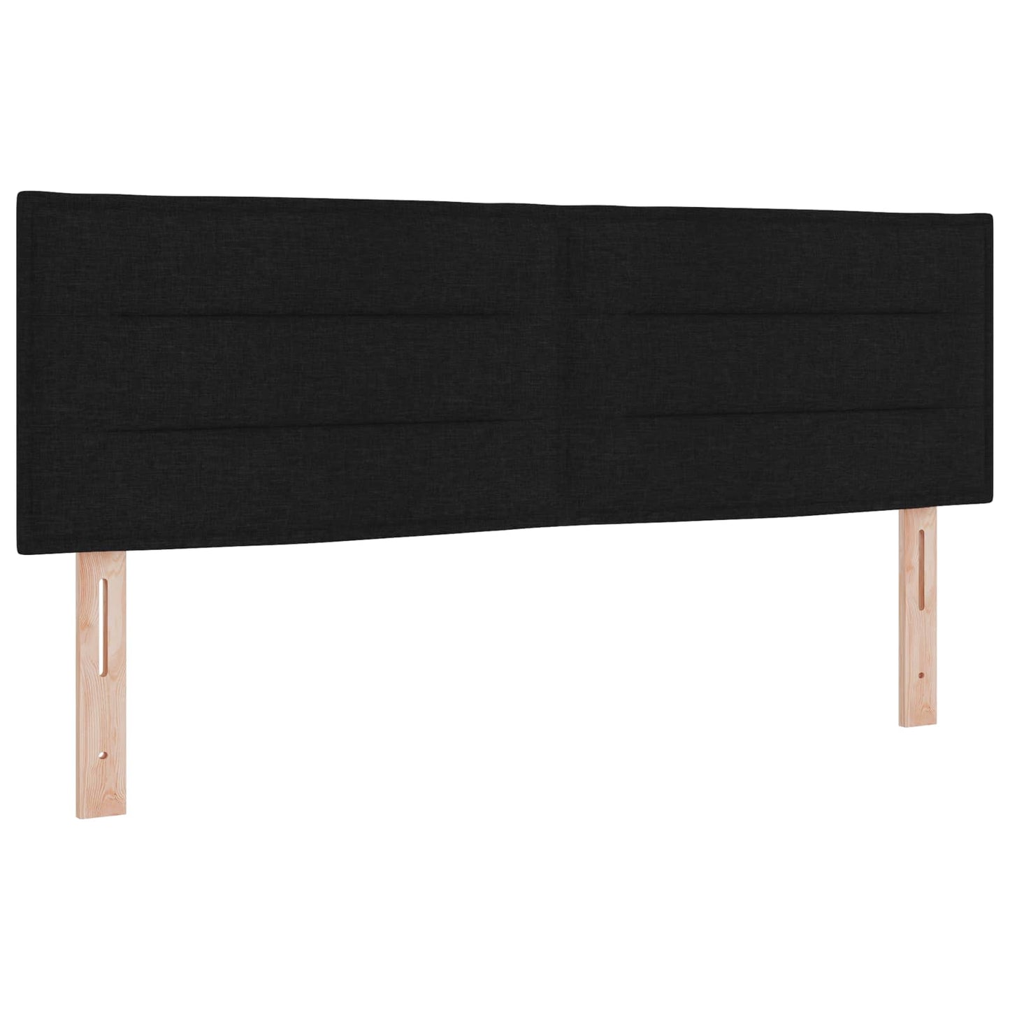 LED opbevarings seng med madras Sort 140 x 190 cm Stof