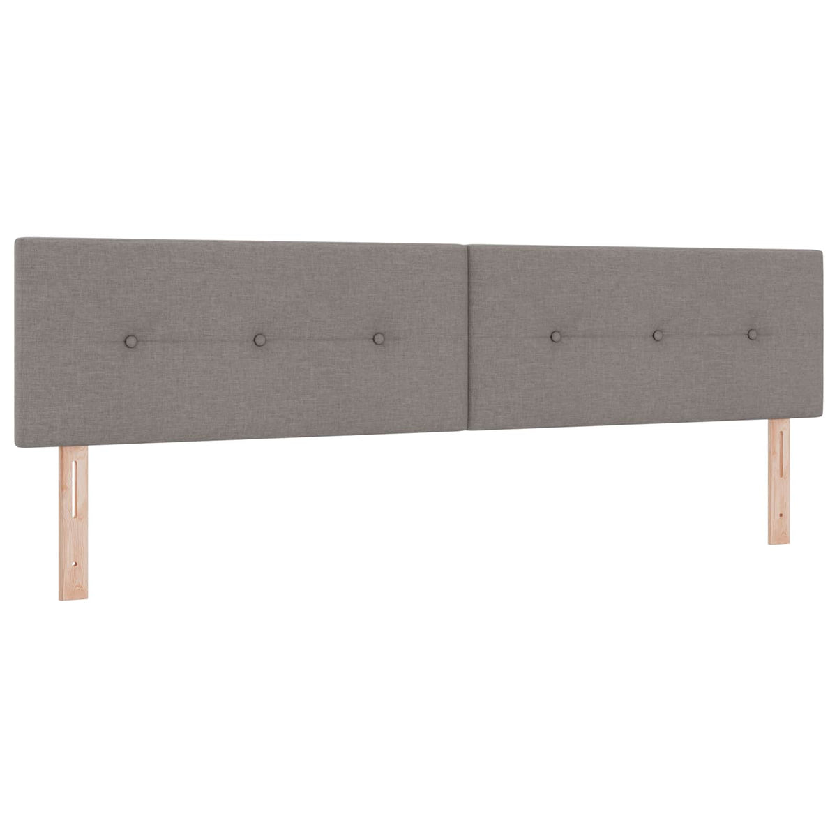 LED opbevarings seng med madras Gråbrun 200 x 200 cm Stof