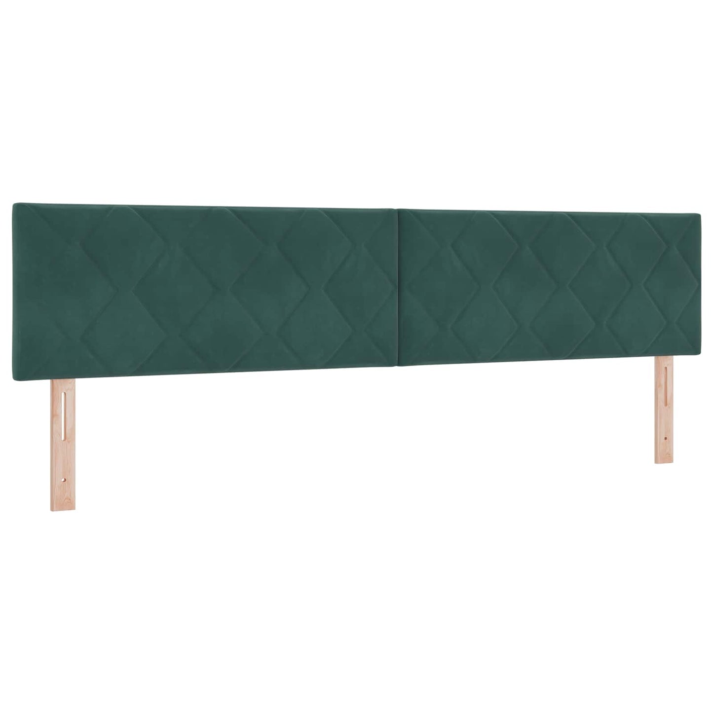 LED opbevarings seng med madras Mørkegrøn 200 x 200 cm Fløjl
