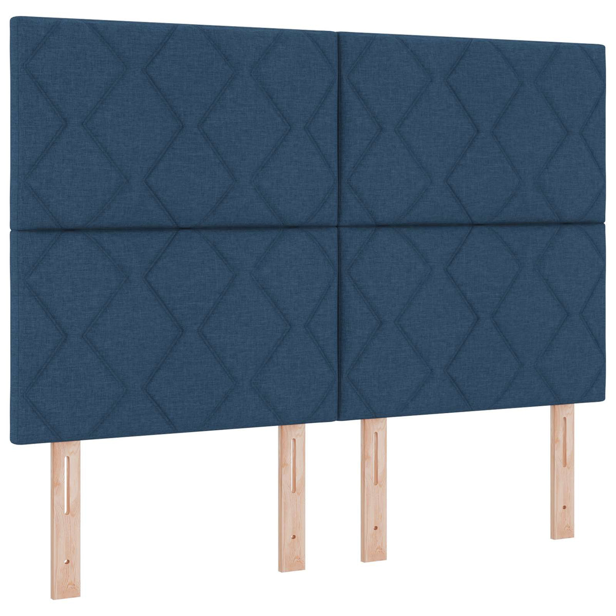 Seng med opbevaring og madras Blå 160 x 200 cm Stof