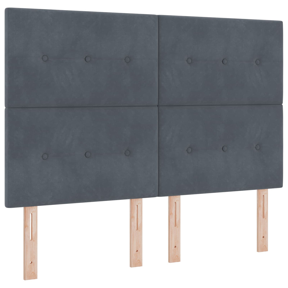 Seng med opbevaring og madras Mørkegrå 140 x 200 cm Fløjl