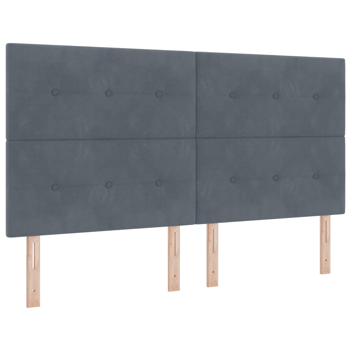 Opbevaringsseng med hovedgærde Mørkegrå 180 x 200 cm Fløjl