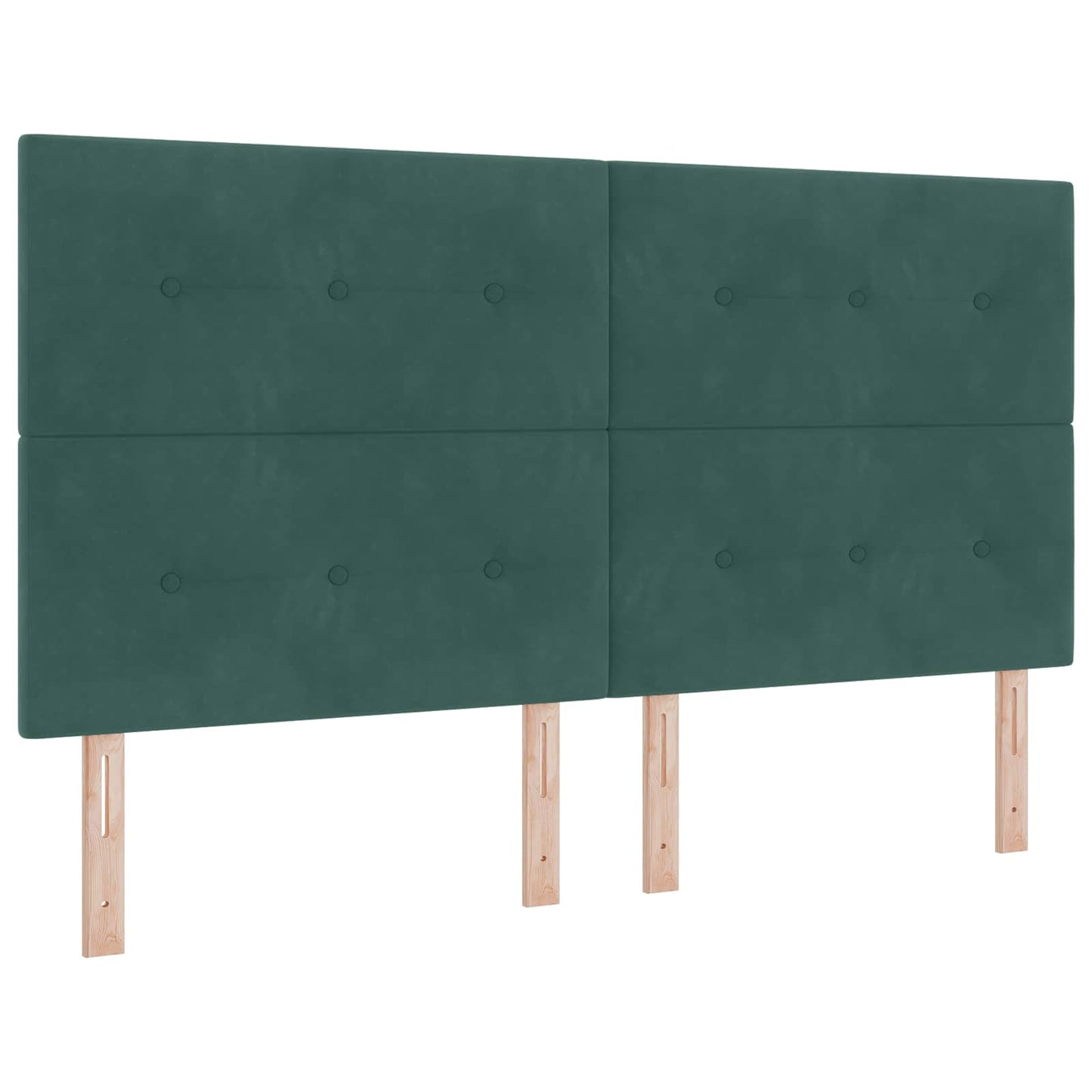 Opbevaringsseng med hovedgærde Mørkegrøn 180 x 200 cm Fløjl