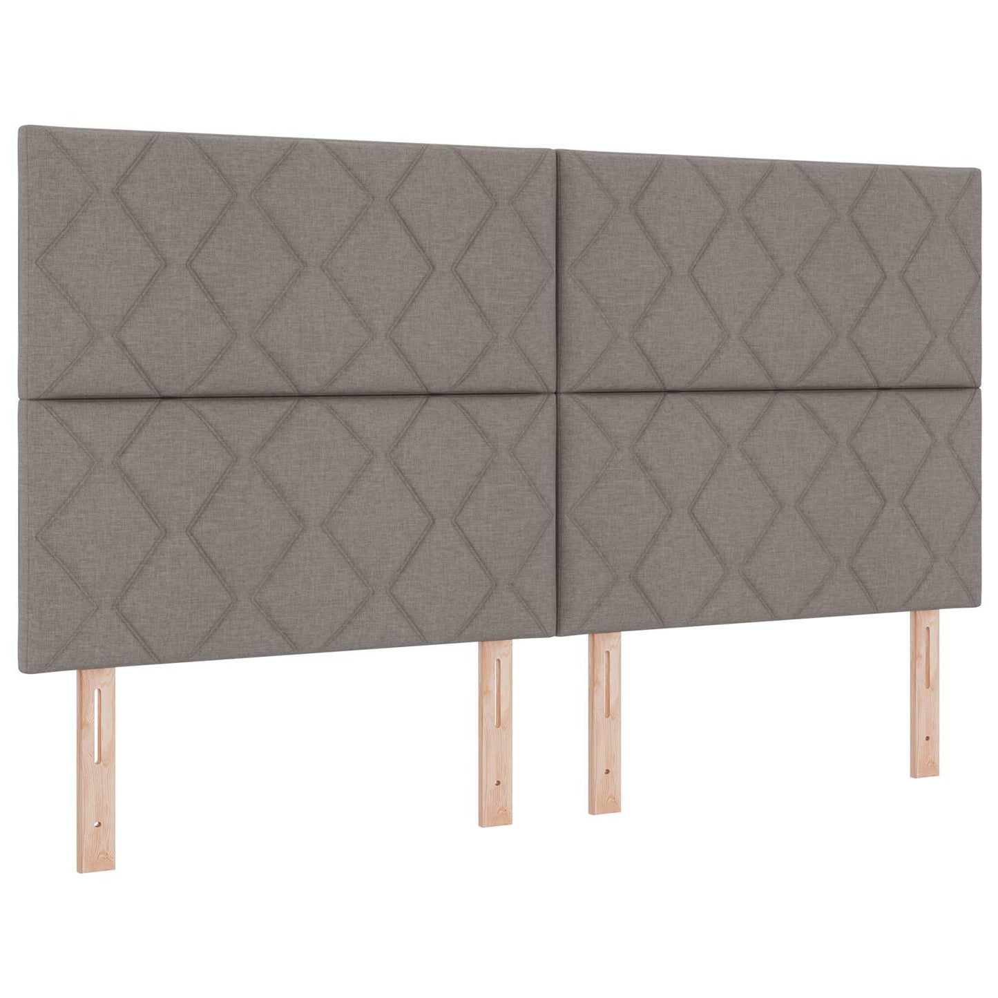 LED opbevarings seng med madras Gråbrun 180 x 200 cm Stof
