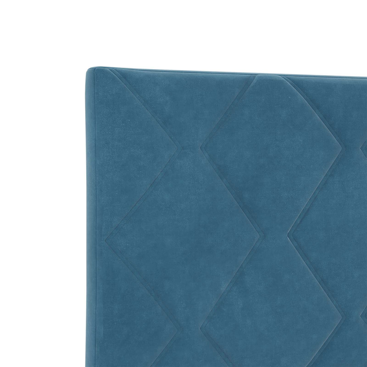 LED opbevarings seng med madras Mørk blå 200 x 200 cm Fløjl