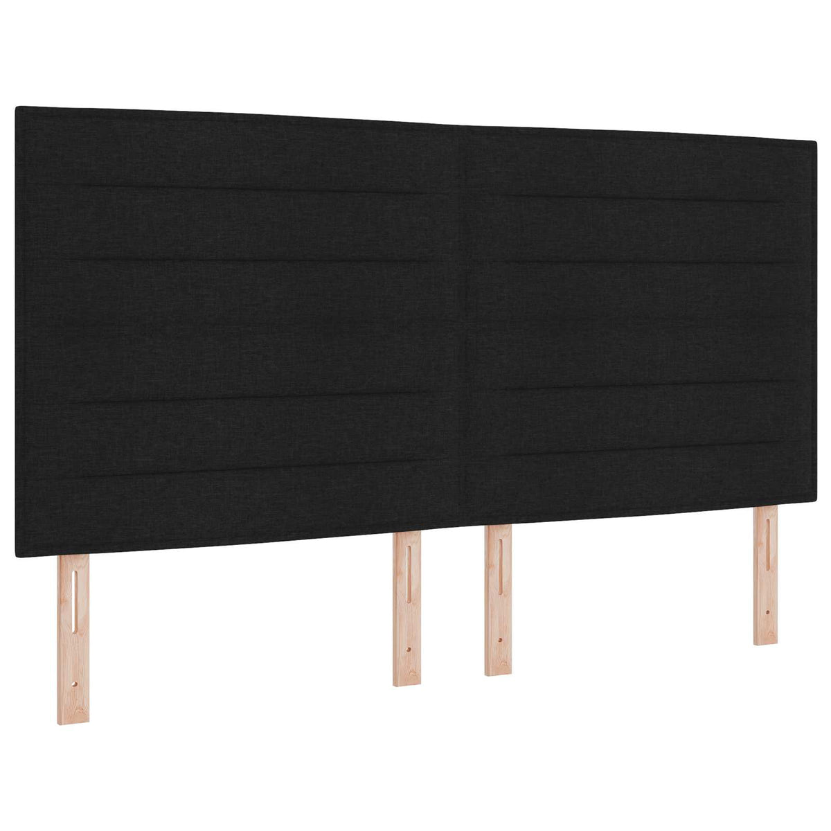 LED opbevarings seng med madras Sort 180 x 200 cm Stof