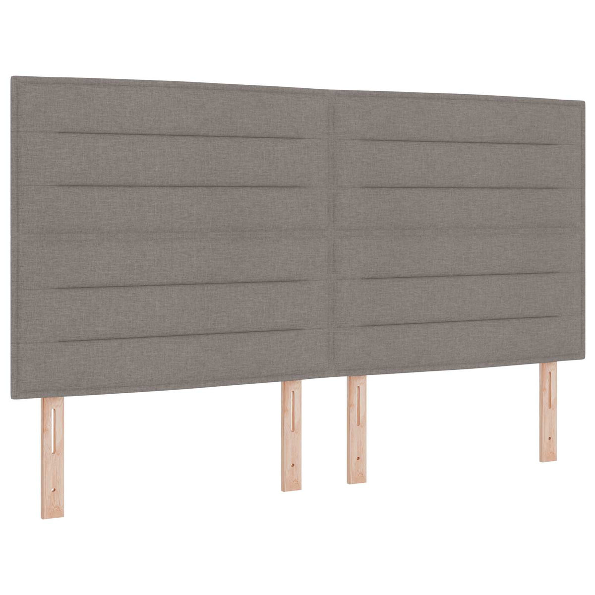 LED opbevarings seng med madras Gråbrun 180 x 200 cm Stof