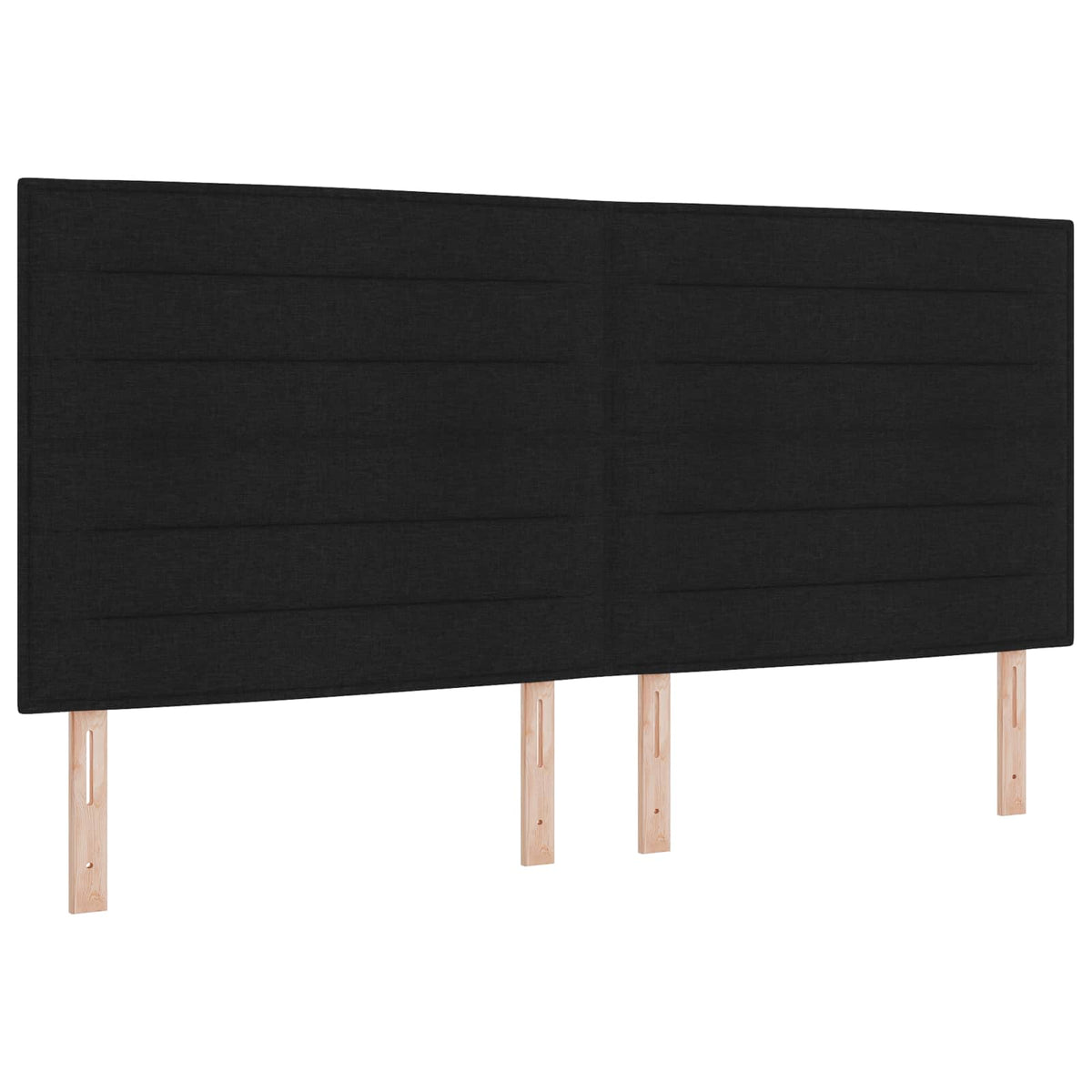 LED opbevarings seng med madras Sort 200 x 200 cm Stof